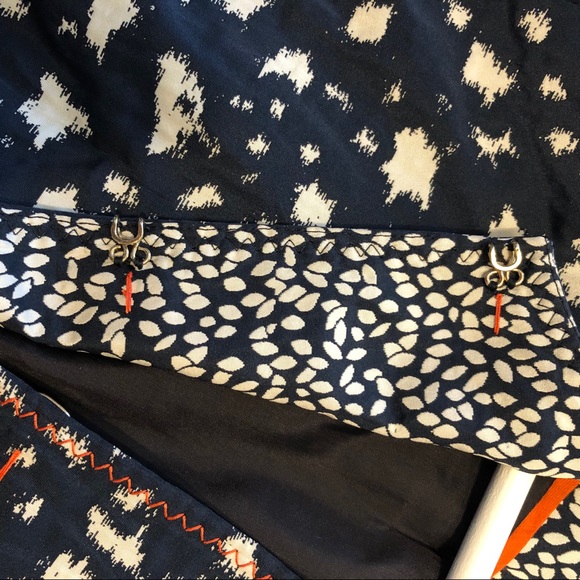 PAULE KA Crop Jacket W/bow Navy & Red SZ 44 US 12 - Picture 7 of 10